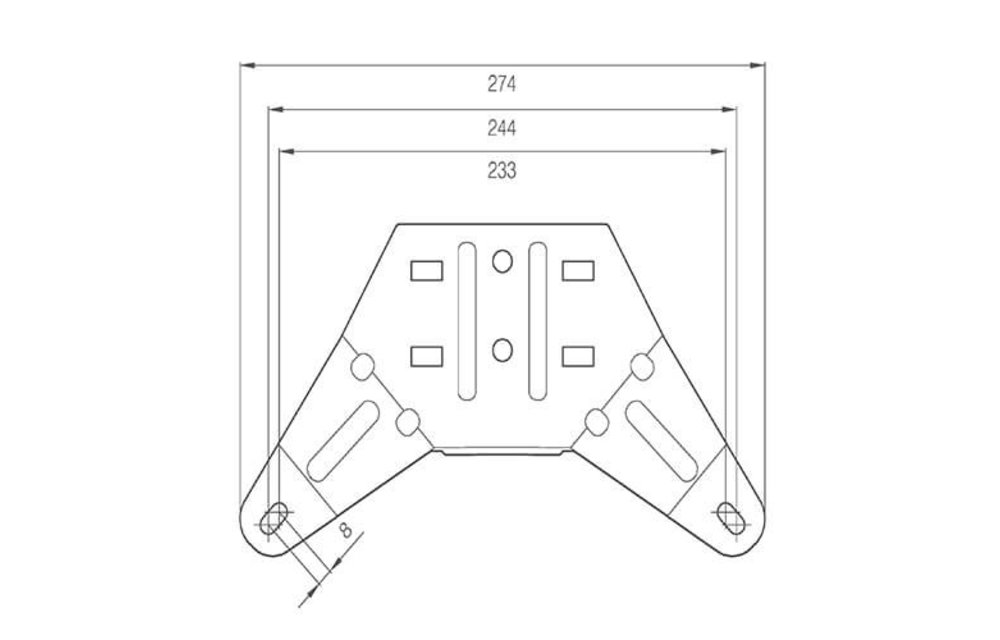 LED-Lichtbalk l R65 | 862mm Endmodule flashy | 10-30V |