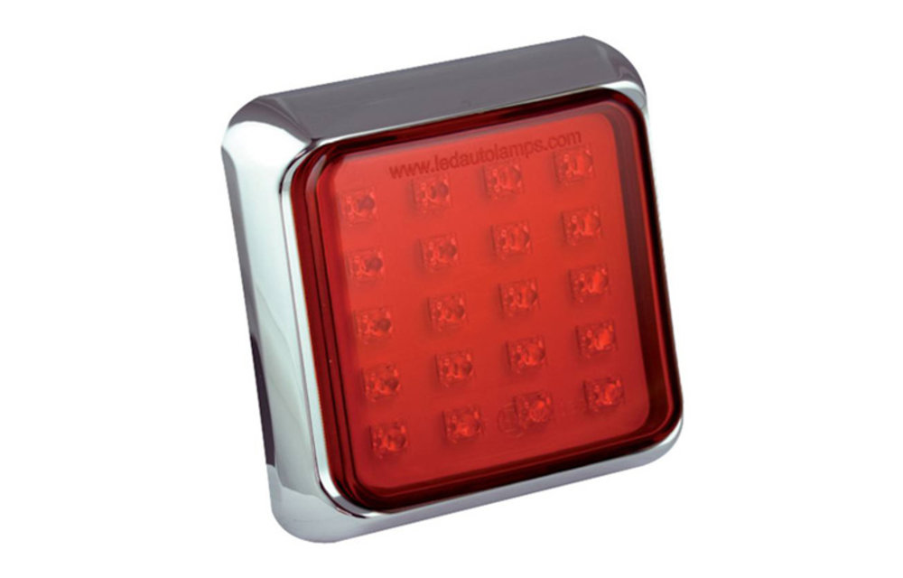 LED-Nebelscheinwerferscheinwerfer mit Chromring | 12-24V | 40cm. Kabel