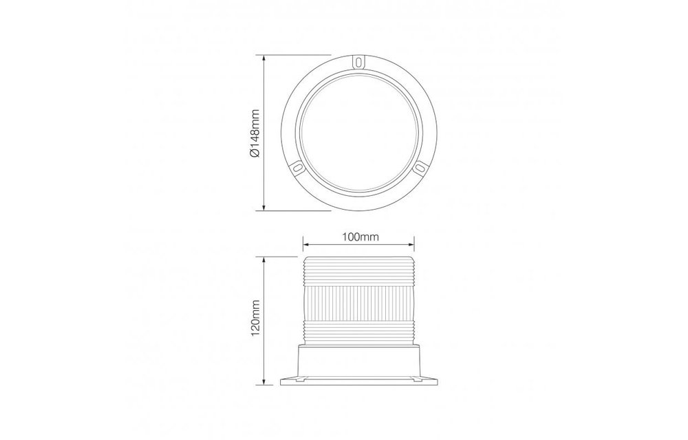 R10 LED PC Flash / grün Blinkend Licht | 10-30V |