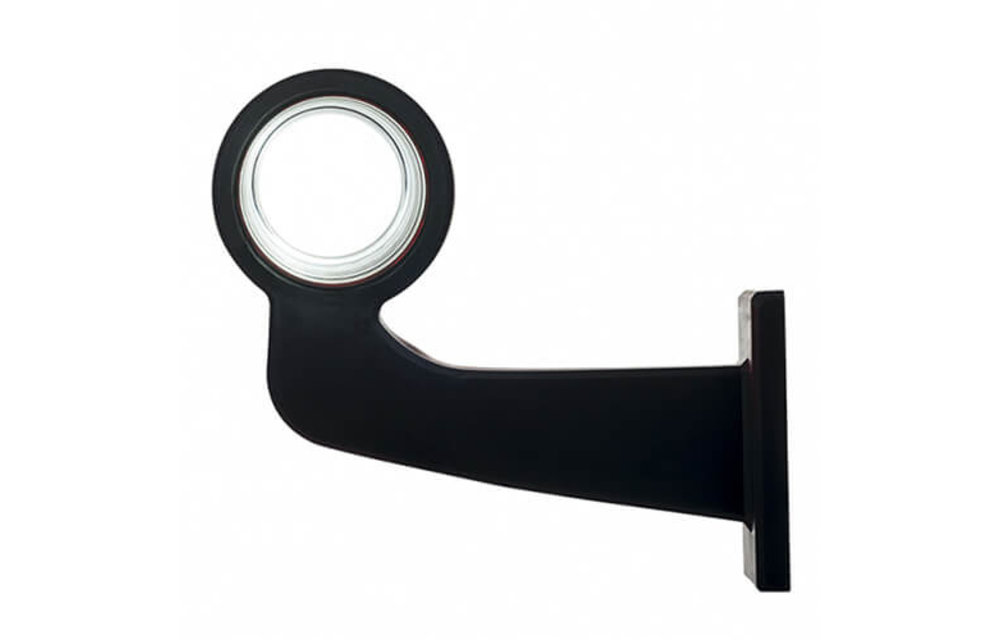 LED-Pendelleuchte links, Winkelstahl und mattierte Linse | 12-24V |