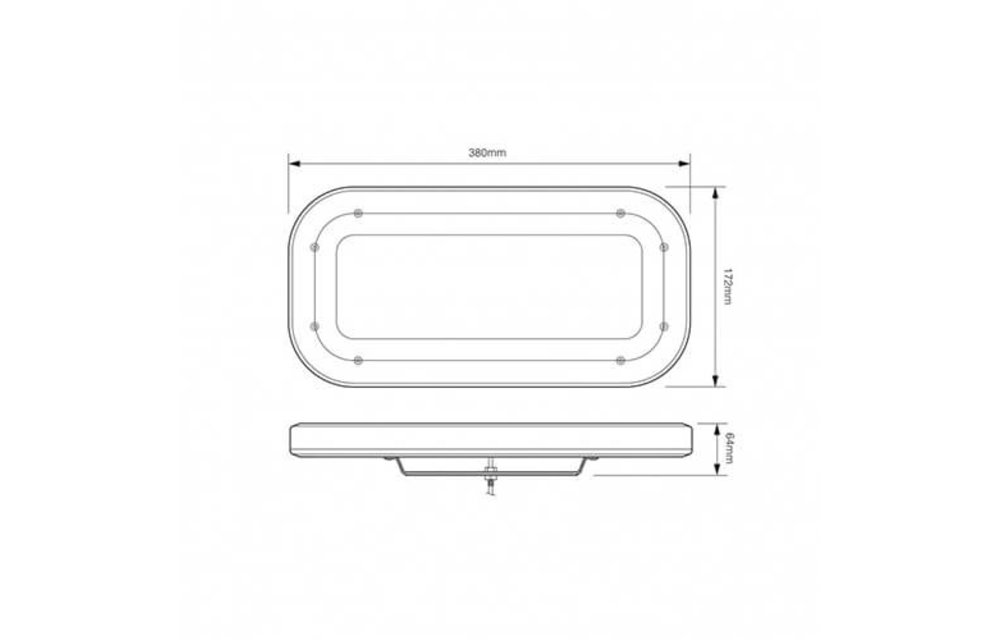 Compact (380mm) R65 Minibar | 12-24V | Festmontage