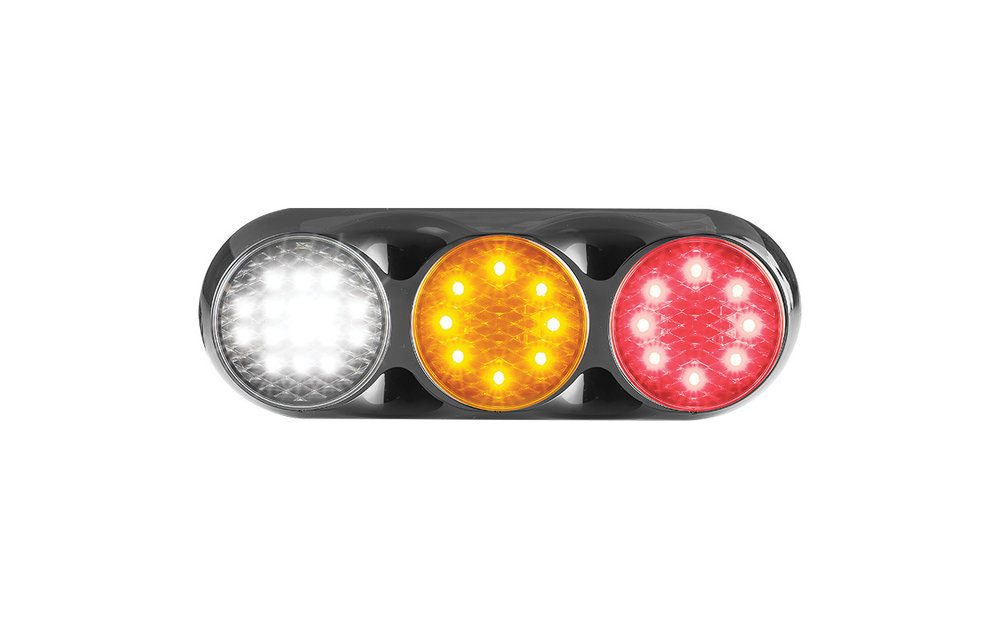 Kombination LED-Leuchte | 12-24V | 30cm. Kabel (Farbe + schwarz)