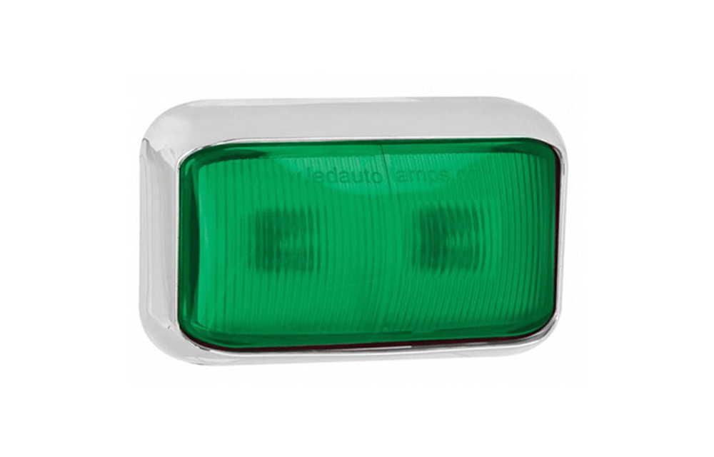 LED Umrissleuchte grün | 12-24V | 40cm. Kabel