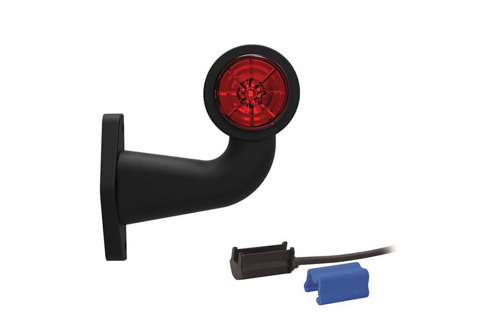Rechts | LED Begrenzungsleuchte | Winkelstahl | 12-36V | 0,75mm Stecker