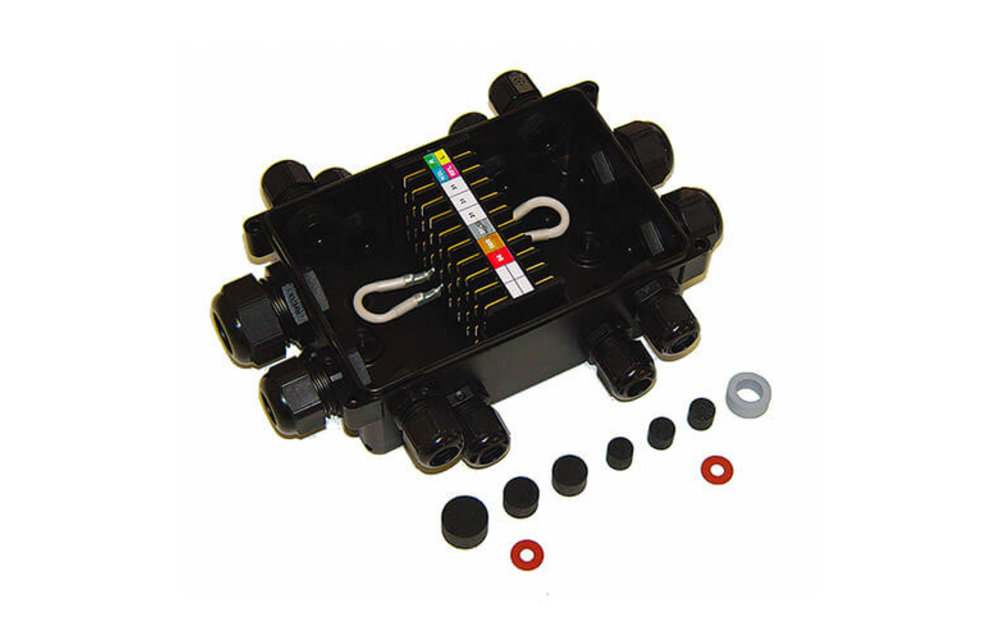 Anschlusskasten, 1xM25 / 3xM20 / 8xM16 ADR IP69K