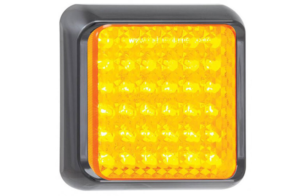 LED Rücklicht mit schwarzem Rand | 12-24V | 40cm. Kabel