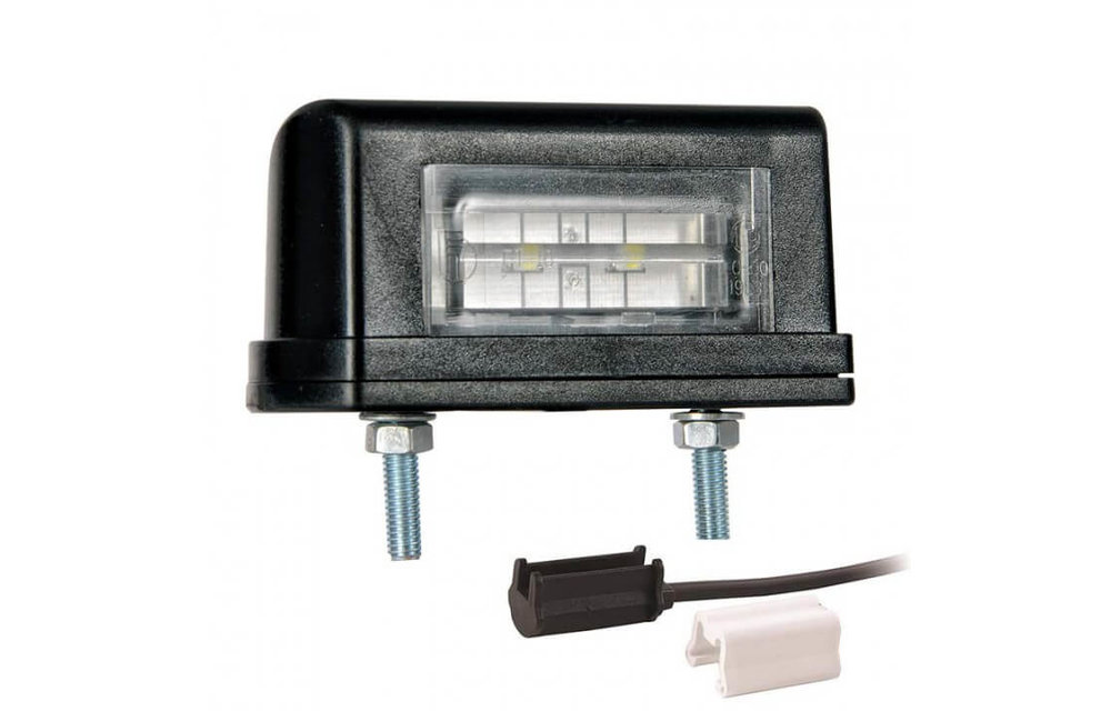 LED-Kennzeichenleuchte | 12-36V | inkl. Stecker 1.5mm2