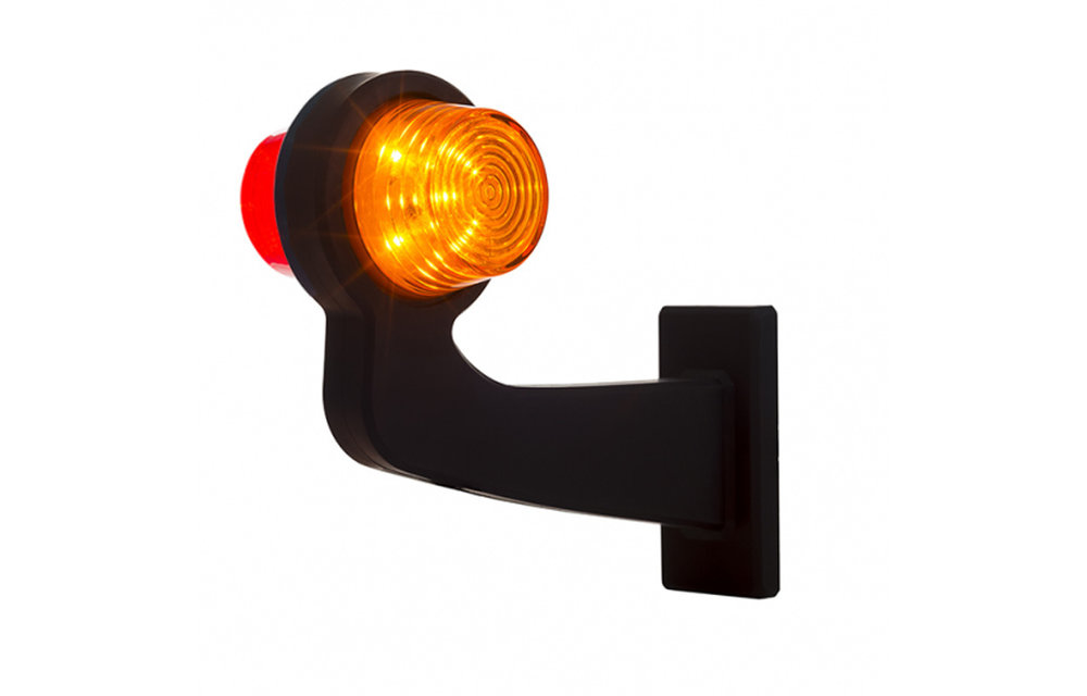 LED-Pendelleuchte Rechts, Winkelstahl und Klarglas, | 12-24V |