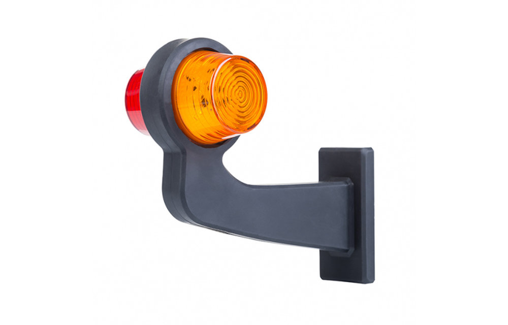 LED-Pendelleuchte Rechts, Winkelstahl und Klarglas, | 12-24V |