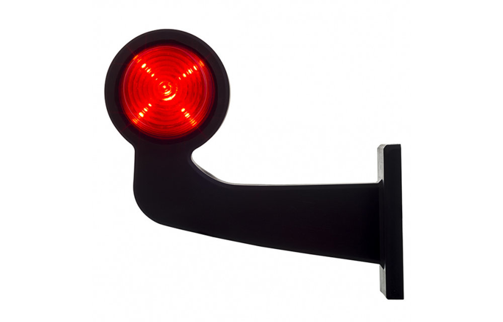 LED-Pendelleuchte Rechts, Winkelstahl und Klarglas, | 12-24V |