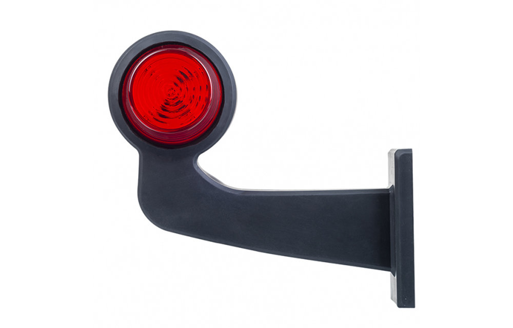 LED-Pendelleuchte Rechts, Winkelstahl und Klarglas, | 12-24V |