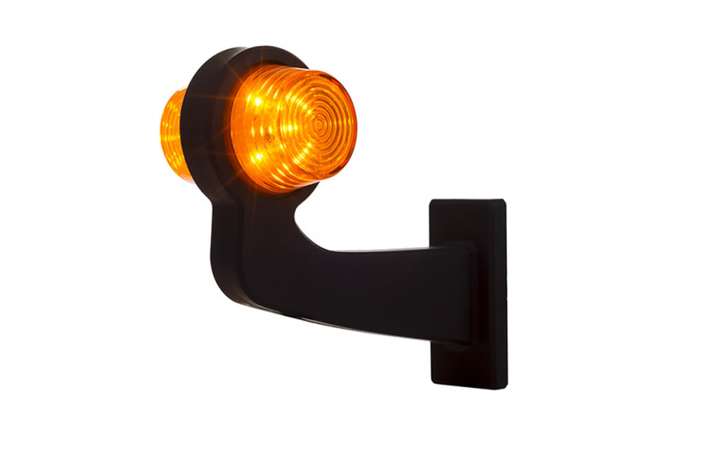 LED-Pendelleuchte Rechts, Winkelstahl und Klarglas, | 12-24V |
