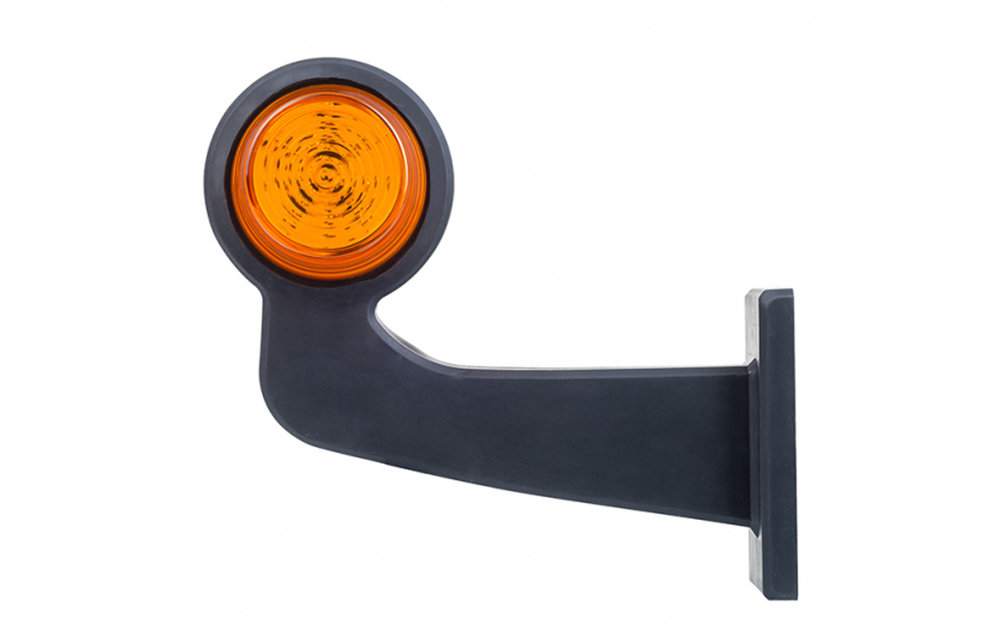 LED-Pendelleuchte Rechts, Winkelstahl und Klarglas, | 12-24V |