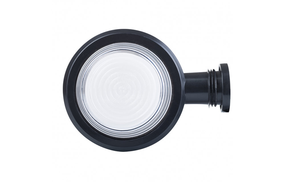 Schwedische Begrenzungsleuchte, kurzer Griff und mattierte Linse | 12-24V |