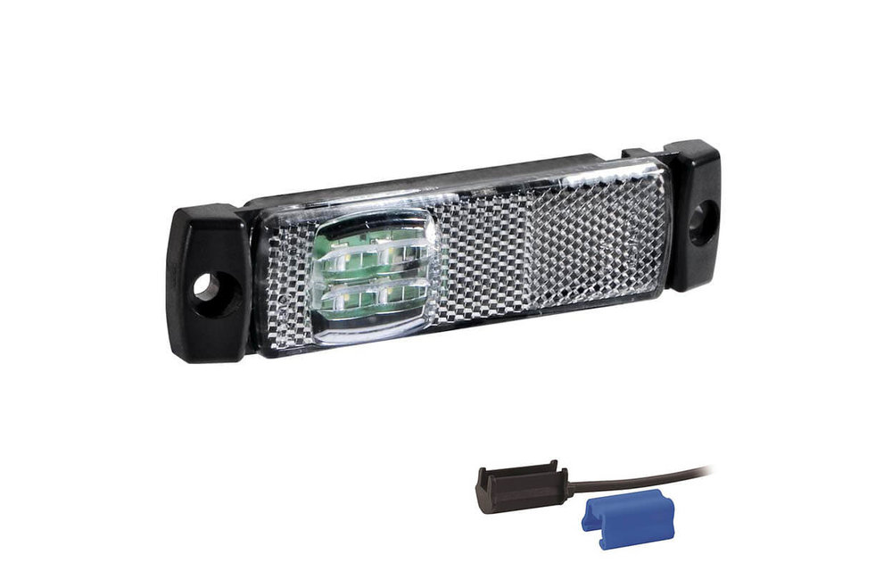 LED Umrissleuchte Weiß | 12-24V | 0,75mm Stecker