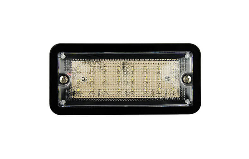 LED Autolamps LED Innenraumleuchte schwarz 24v, kaltes weißes