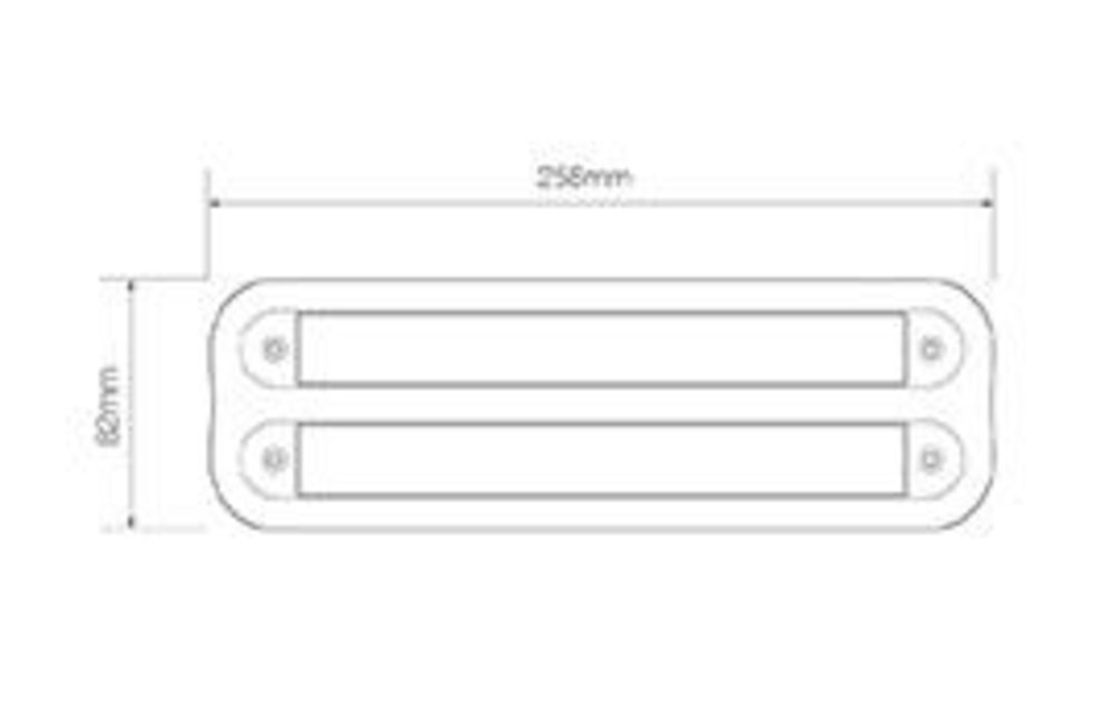 Doppelaufbau Rand weiß TBV 235 Serie