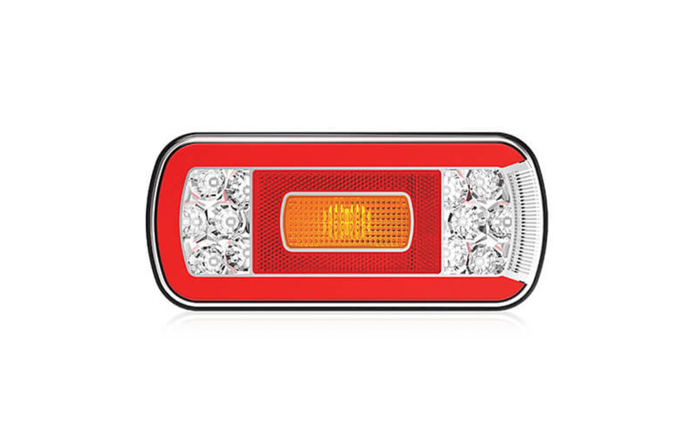 LED-Rücklicht mit Kennzeichenbeleuchtung | 12-36V | 5 Pins
