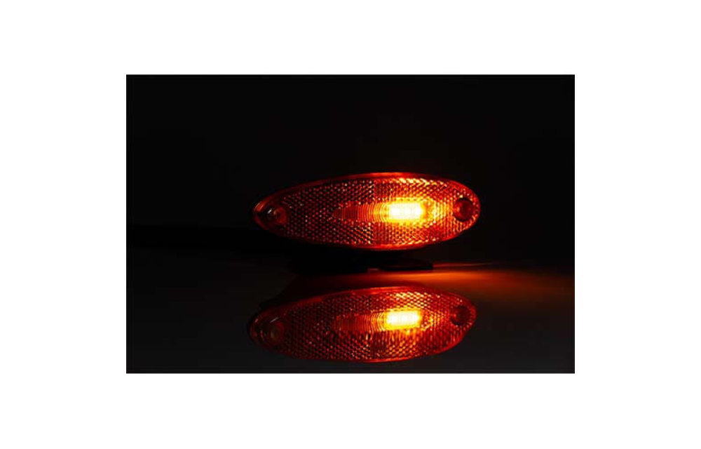 LED Umrissleuchte gelb | 12-24V | 50cm. Kabel