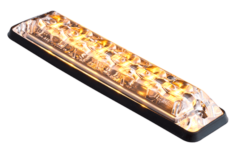 LED Autolamps R65 Ultra-flache Slimline LED-Blitz 6 LEDs gelb
