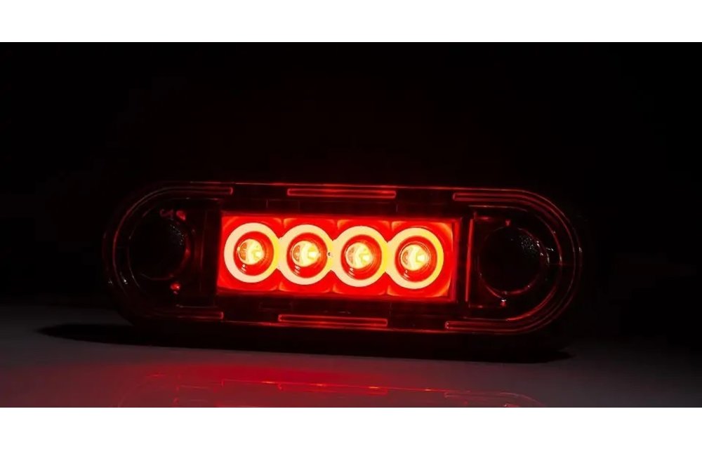 LED Umrissleuchte rot | 12-24V | 50cm. Kabel