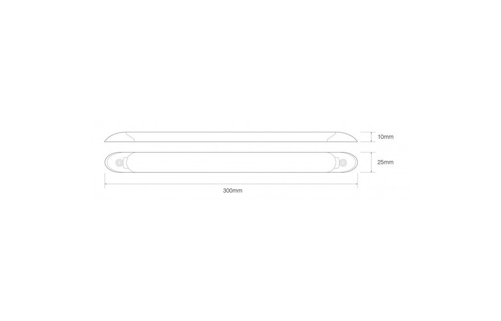 LED Innenraumleuchtebeleuchtung | einschließlich Schalter. | 30cm. | weiß | 24v. | kaltes Weiß
