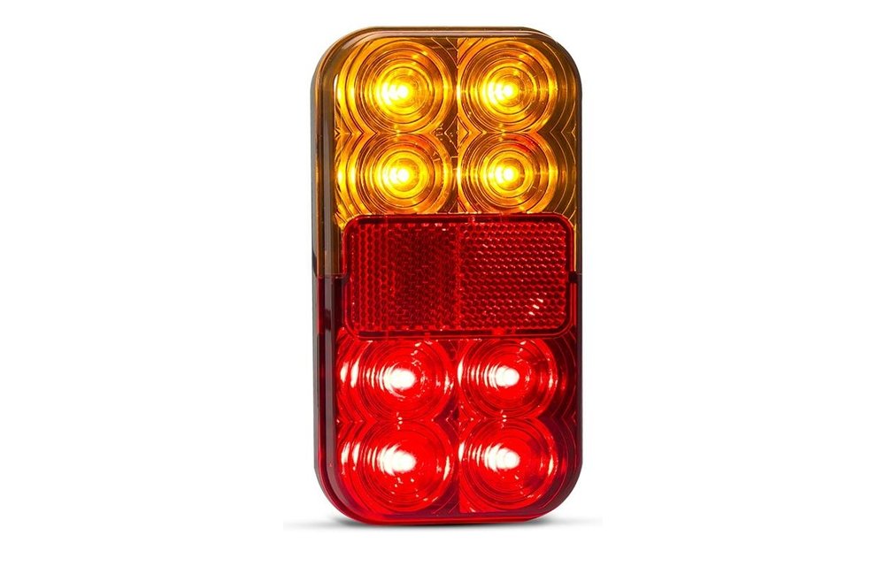 Kompaktes LED-Rücklicht mit Kennzeichenbeleuchting 12V 0,4 m. Kabel