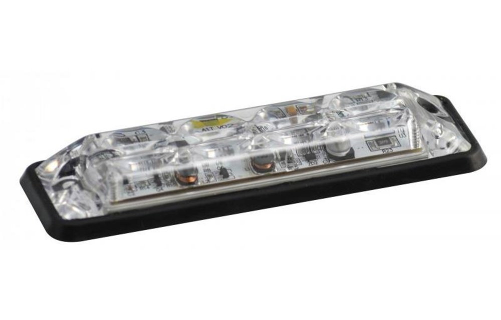 R10 Slimline LED-Blitz 4 weiße LEDs 10 - 30V