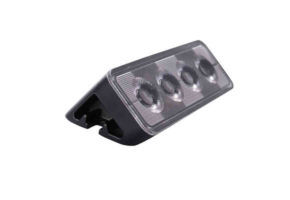 LED R65 Rundumleuchte bernsteinfarben mit klarer Linse 12/24v 3-Schraube -  Vehiclelightshop