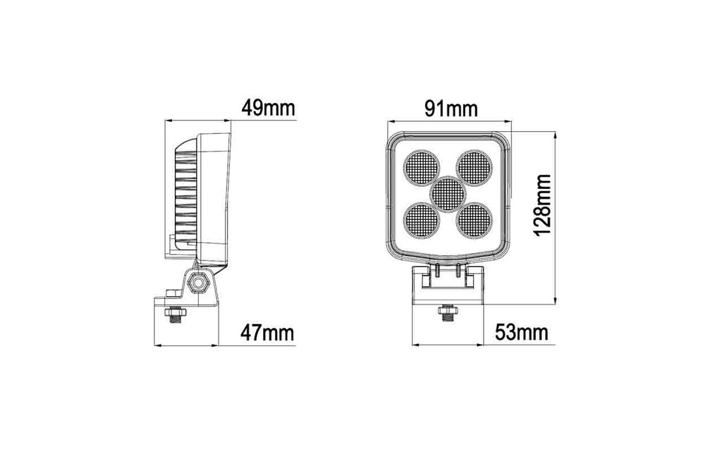 LED-Arbeitsleuchte 1520lm / Built-in. Deutsch / IP69K / 9-36V