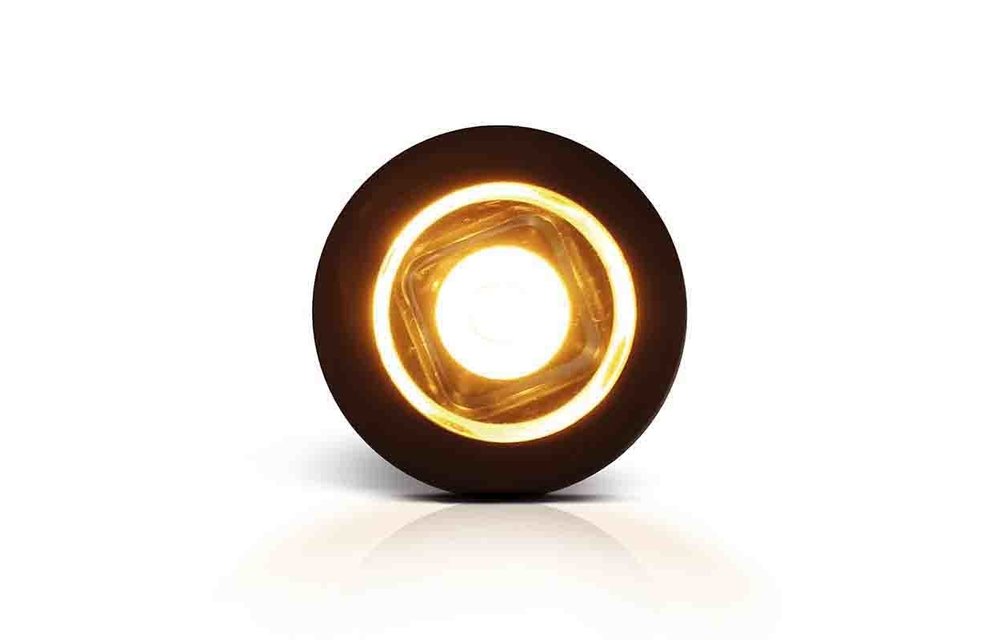 Kompakte LED-Einbauleuchte Umrissleuchte gelb 12/24v