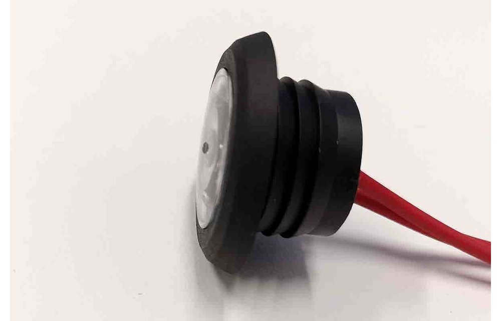 Kompakte LED-Einbauleuchte Umrissleuchte rot 12/24v