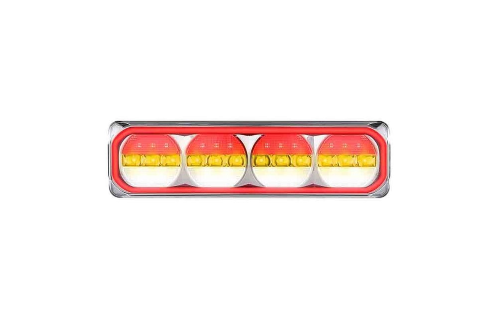 LED-Neonrückleuchte links mit dynamischer Blinkleuchte 12/24v
