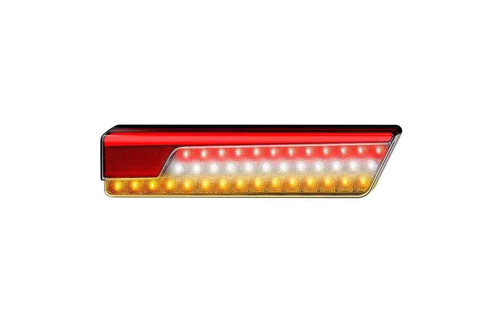 LED-Neon-Chrom-Rücklicht-Doppelpack mit dynamischer Blinkleuchte 12/24v