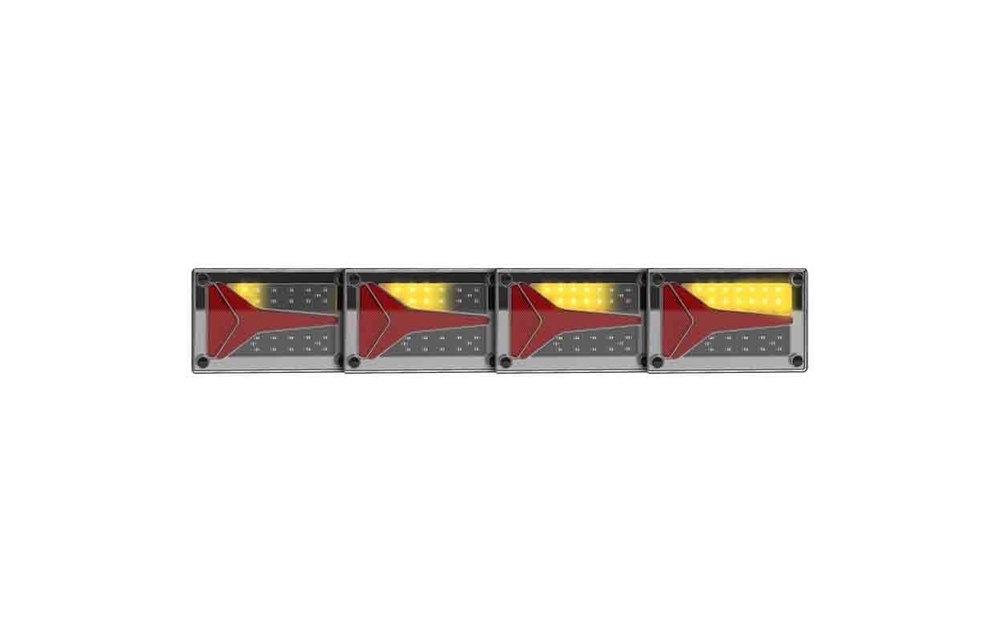 LED-Neon-Rückleuchte links, dynamische Blinklicht12/24v