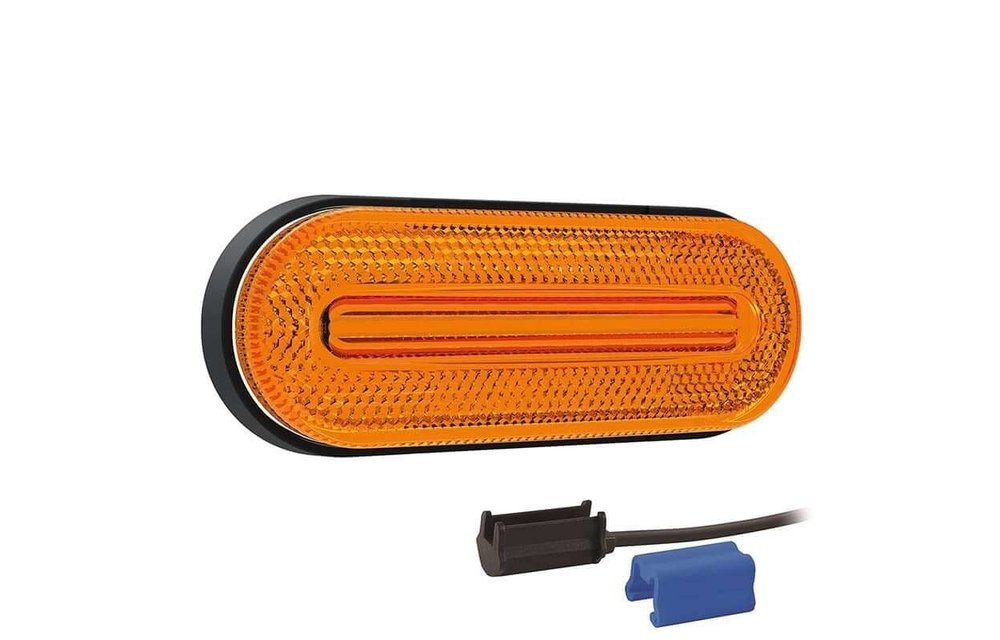 LED Umrissleuchte gelb | 12-24V | 0,75mm Stecker