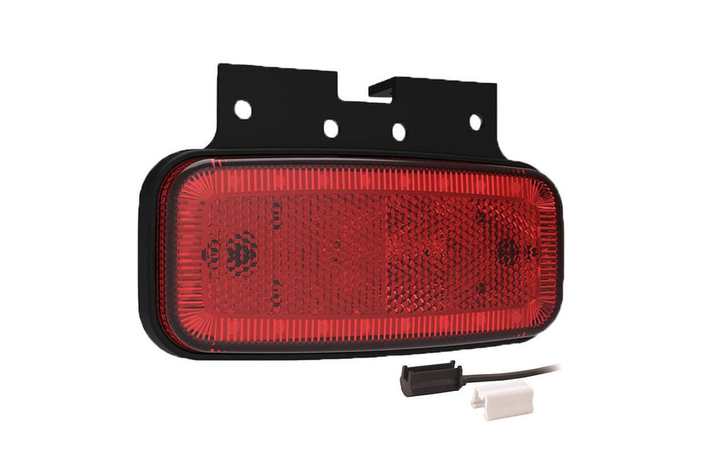 LED Umrissleuchte rot | 12-24V | 1,5mm Stecker
