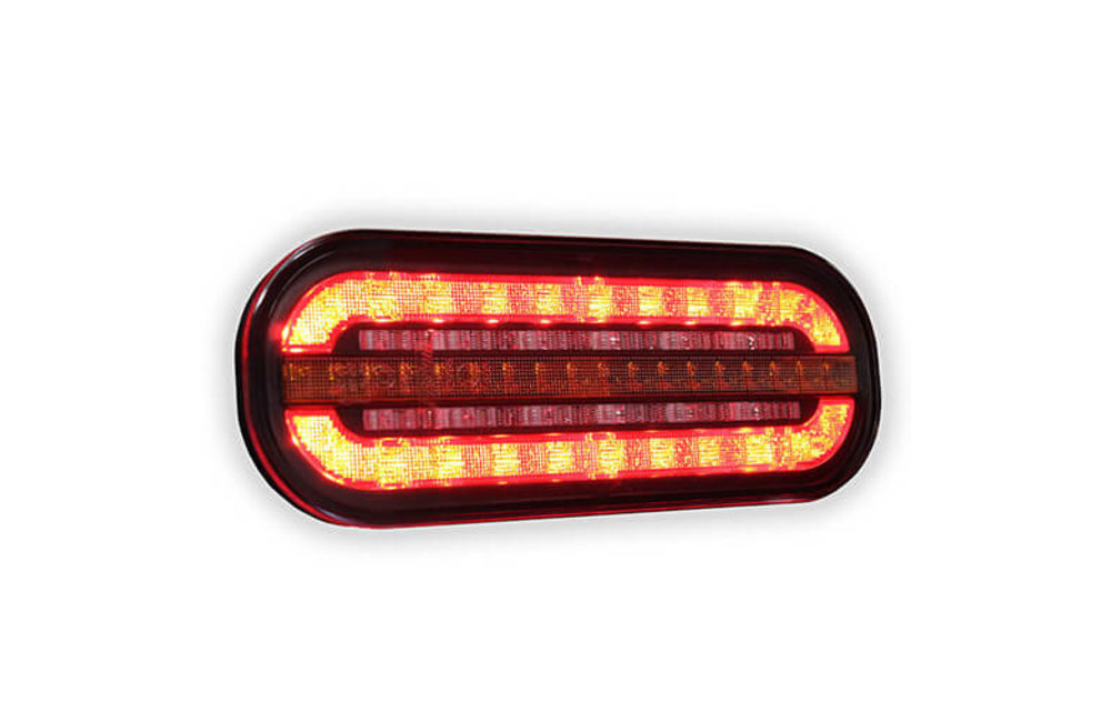 Kompaktes LED-Rücklicht mit dynamischem Blinker | 12-24V |