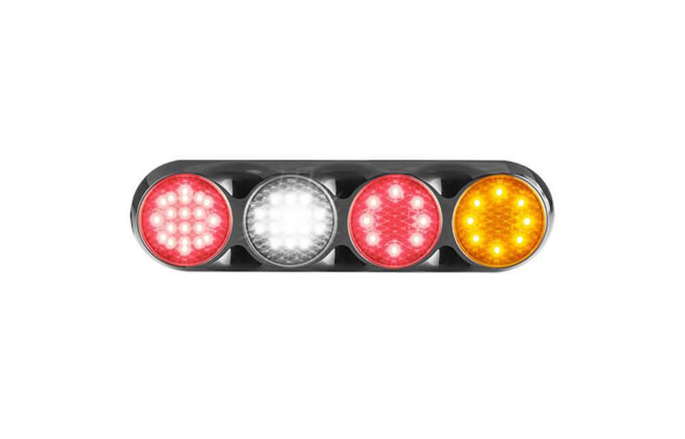 Kombination LED-Leuchte | 12-24V | 30cm. Kabel (clear + schwarz)