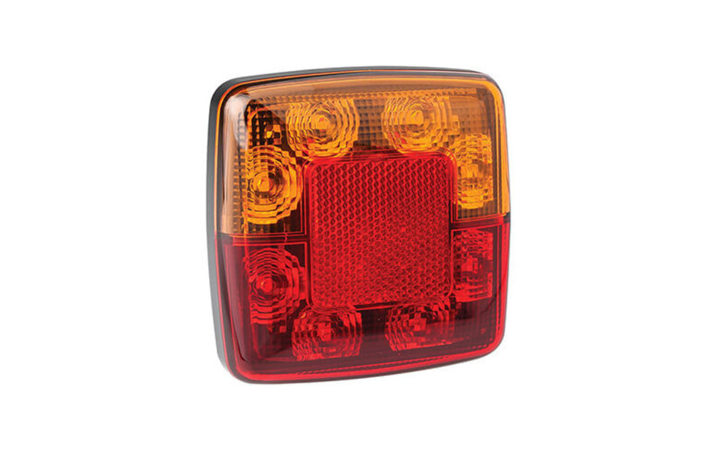 Kompaktes LED-Rücklicht ohne Kennzeichenleuchte 12V 30cm. Kabel