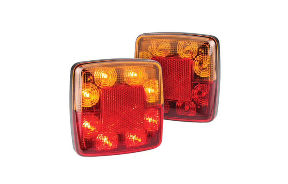 Kompaktes LED-Rücklicht ohne Kennzeichenleuchte 12V 30cm. Kabel