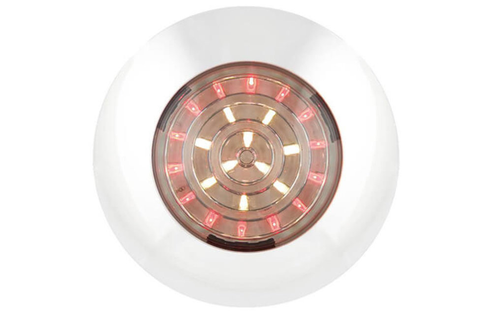 LED Innenraumleuchte Duo Farbe weiß und rot 12v
