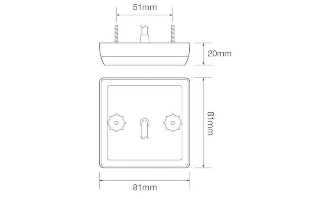 LED Rücklicht kompakt 12v 30cm. Kabel