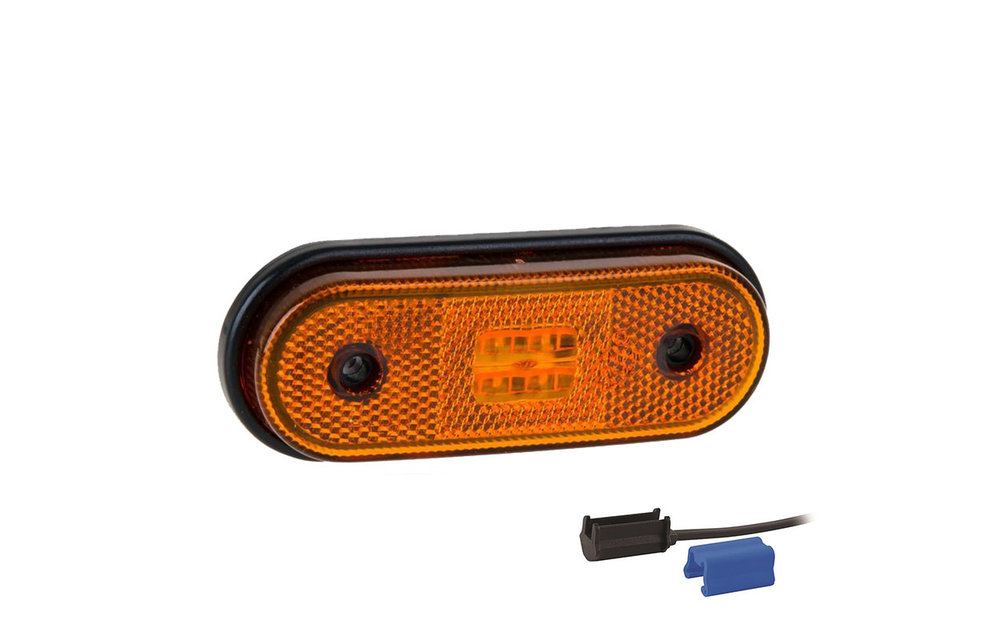 LED Umrissleuchte gelb | 12-24V | 0,75mm Stecker