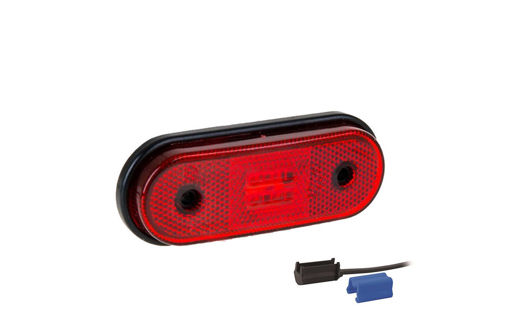 LED Umrissleuchte rot | 12-24V | 0,75mm Stecker