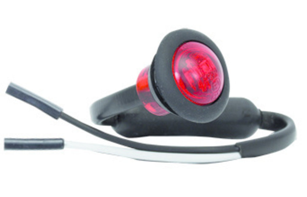 LED Umrissleuchte rot | 12-24V | 2 Steckerstift des