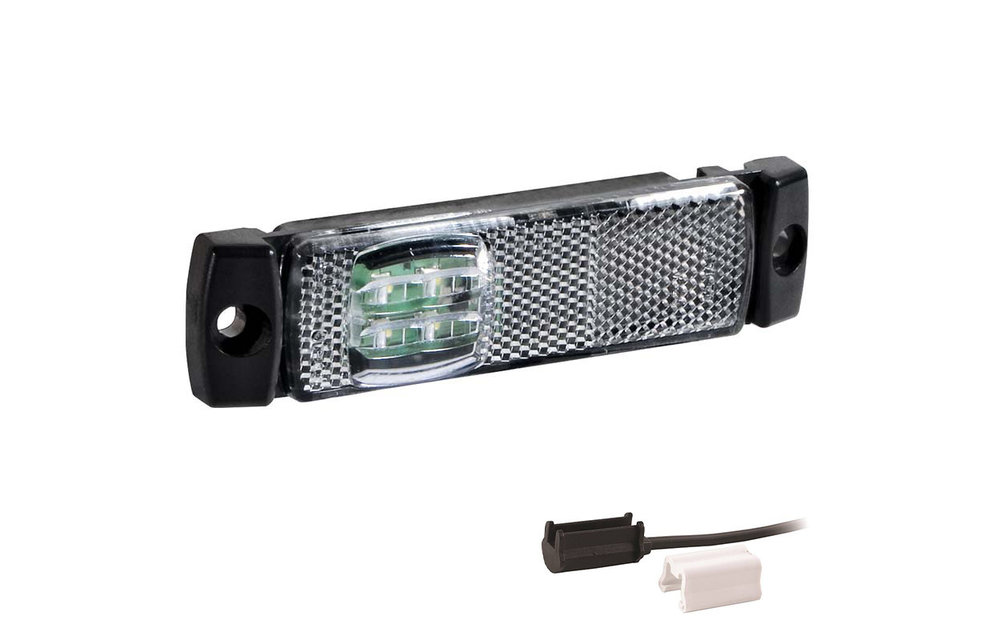 LED Umrissleuchte weiß | 12-24V | 1,5mm Stecker