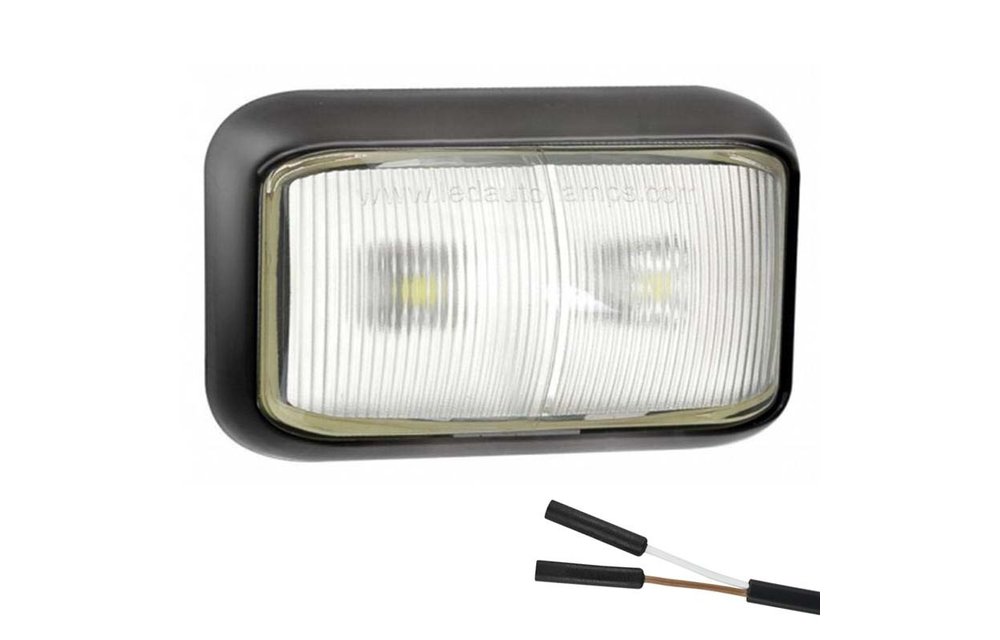 LED Umrissleuchte weiß | 12-24V | 2 Steckerstift des