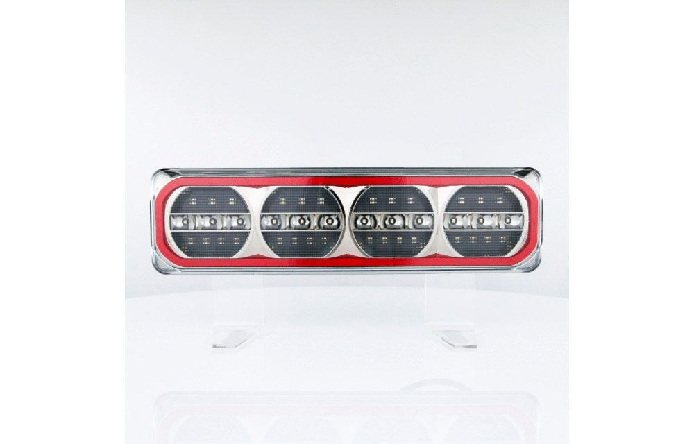 LED-Neonrückleuchte mit dynamischer Blinkleuchte 12/24v
