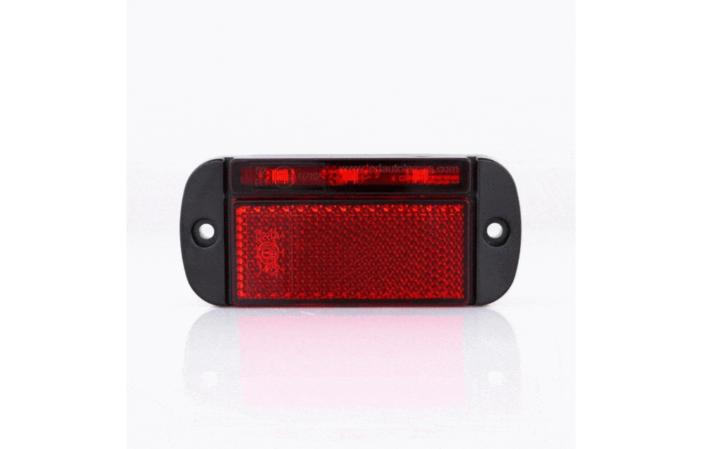 LED Umrissleuchte rot | 12-24V | 40cm. Kabel